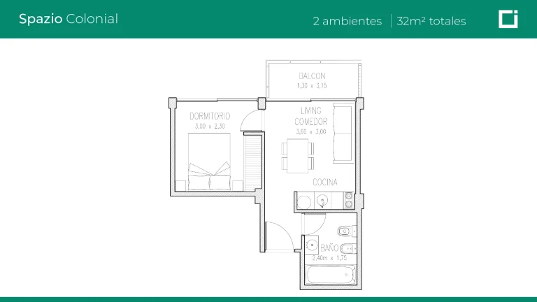 COLONIAL-2AMB-32M