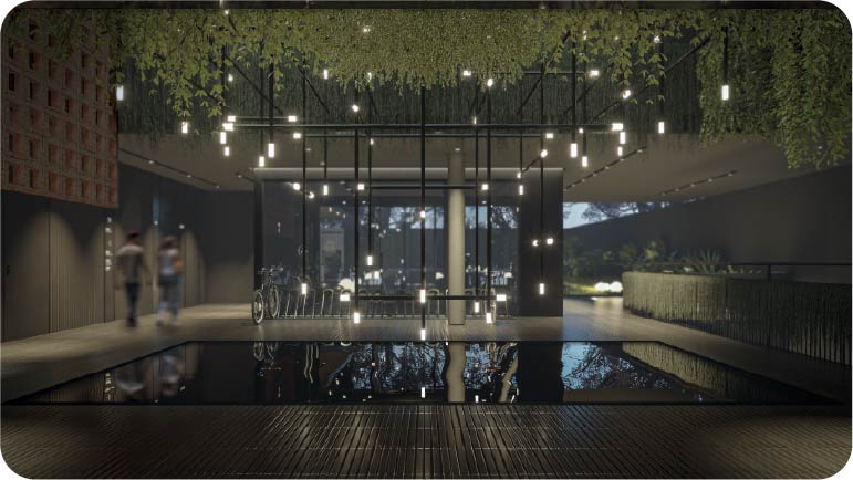 patio interno de edificio