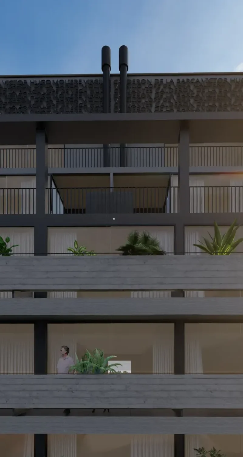 Poetas Detalle Fachada