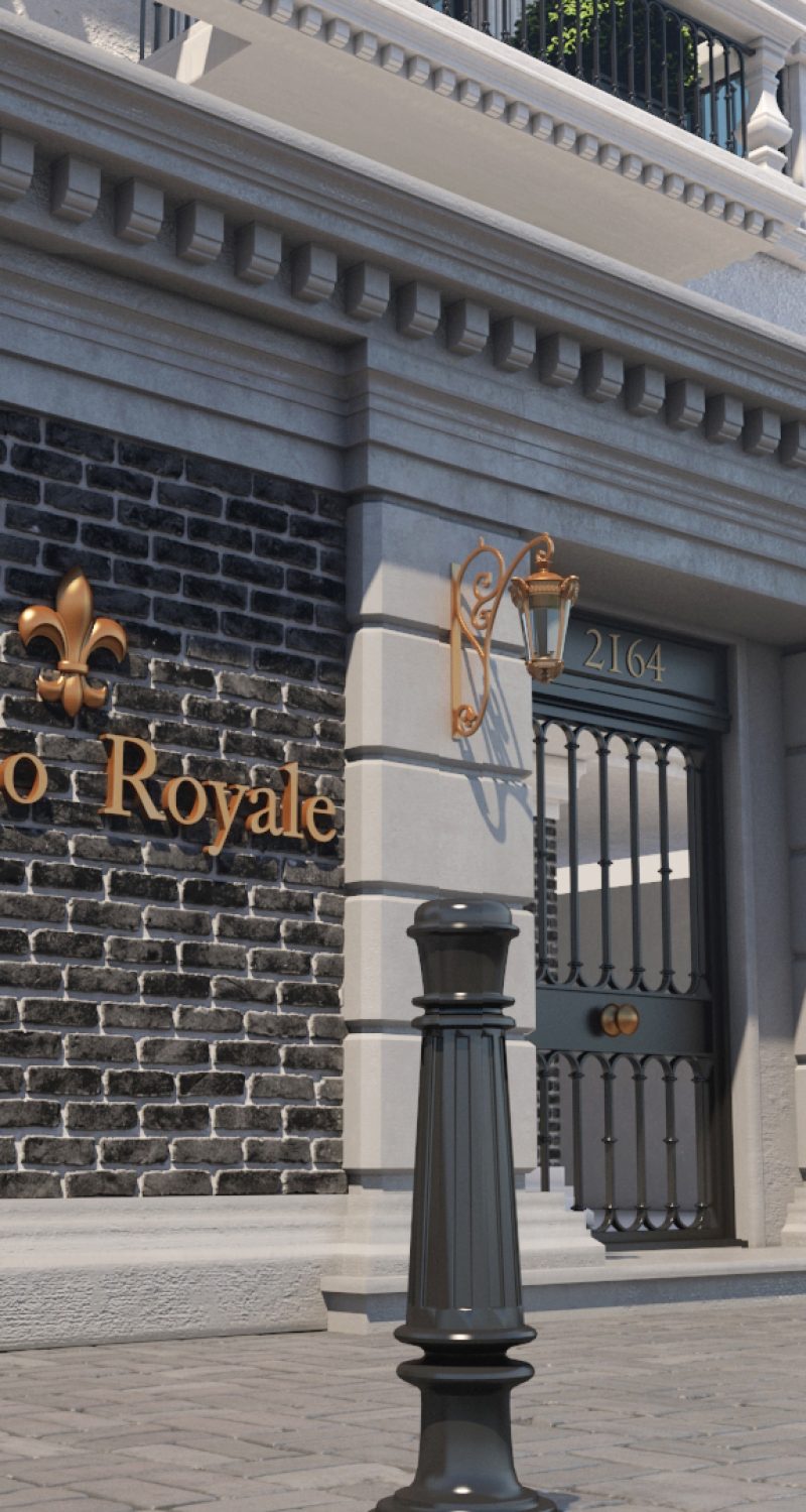 Royale Ladrillo Negro Pórtico